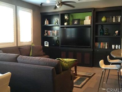Solid maple built-ins were custom designed for thi