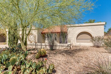 MATURE DESERT LANDSCAPING IN FRON
