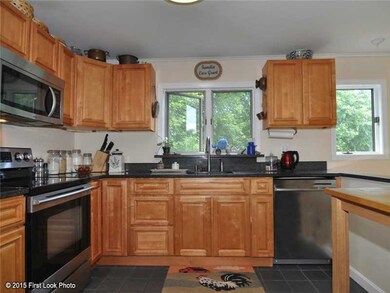 Kitchen. Nicely updated with granite and stainless