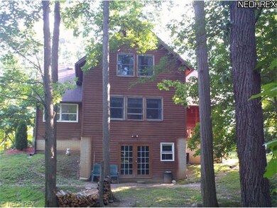 Rear view of home