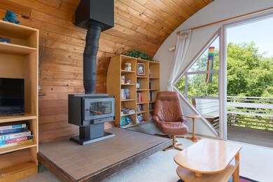 Wood burning fireplace