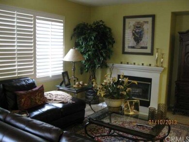 Living room with fireplace
