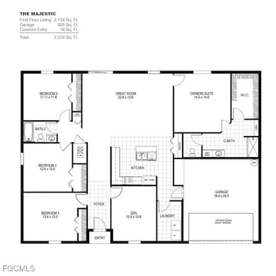 View of floor plan / room layout
