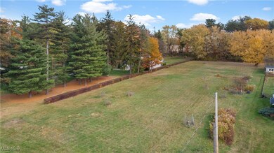 View of green lawn with a rural view and view of scattered trees