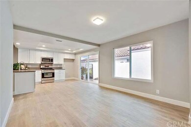Dining room and remodeled kitchen.