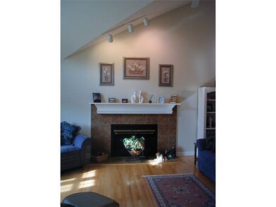 Living Room. Pristine hardwood floors and a cozy g