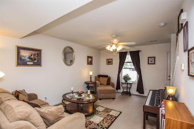 Ceiling fan in the living room