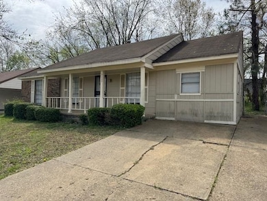 View of front of house with covered porch
