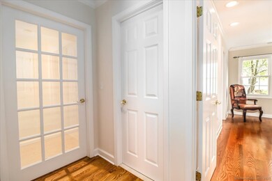 Foyer with double entry closet