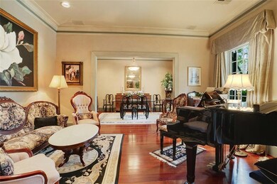 Living Room. Lovely Cherry Wood Floors.
