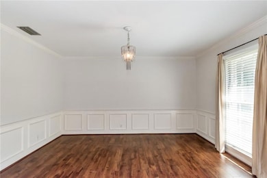 with wainscoting & Hardwood floors