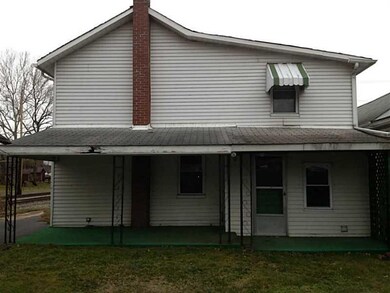 Exterior Back. Covered Back Porch and back door en