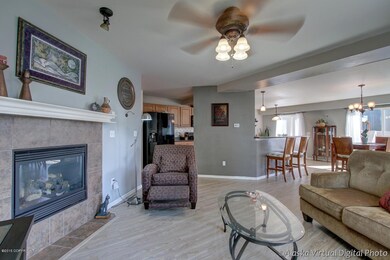 Halibut Cove fireplace in formal living