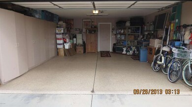 custom floor coating and cabinets