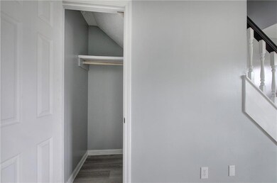 Another view of the main level coat closet.