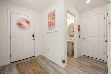Entrance foyer featuring recessed lighting