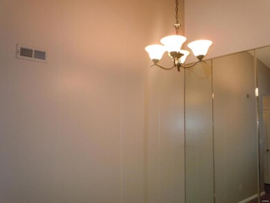 New light fixture in dining room.