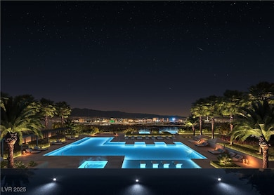 Pool at twilight featuring an outdoor pool and a p