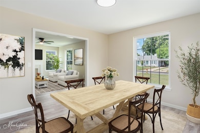 Dining space featuring a healthy amount of sunligh