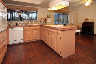 Country sized kitchen.