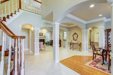 View from foyer and study