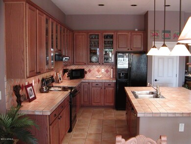 Dining room and kitchen