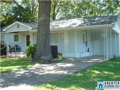 View of front showing the carport.