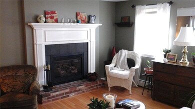 Gas fireplace...