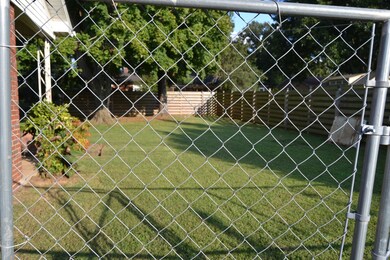 Fenced in back yard