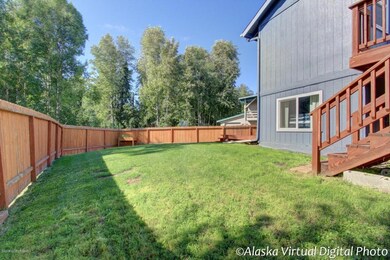 Fenced backyard