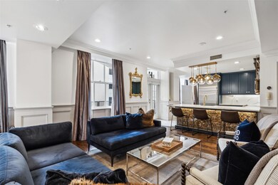 Living room with hardwood / wood-style floors, sin
