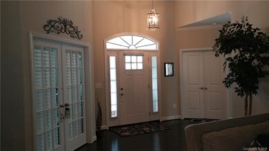 View towards front door. Dining Room with  french 