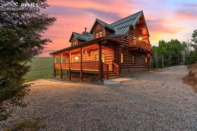 View of log-style house