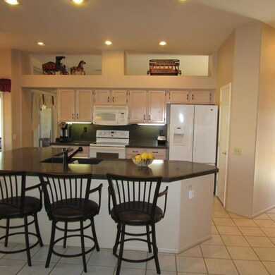 Kitchen with granite