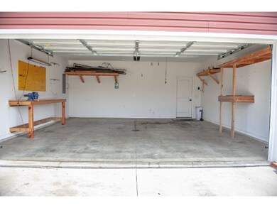 Built in shelving in the garage