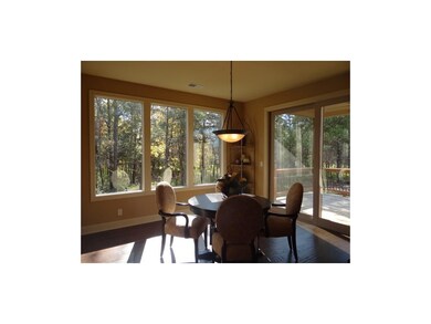 Breakfast room surrounded trees!
