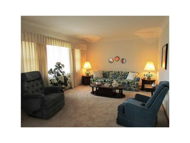 Living Room. Large living room with cove ceiling a