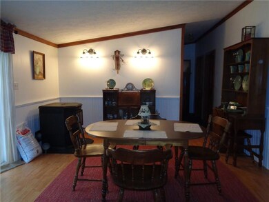Formal dining room with pellet stove...
