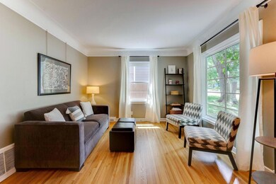 Gracious large front window floods the LR with afternoon light.  NEWER WINDOWS. Replaced at various times while they lived here.