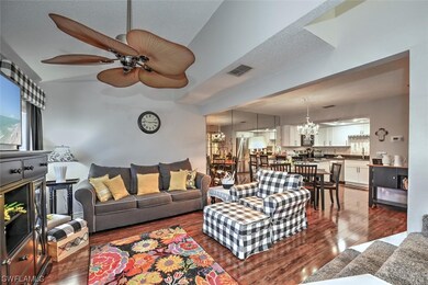 Family room view as you enter. High ceilings in th