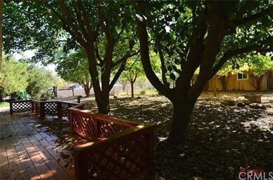 The back porch offers privacy  with a shaded back 