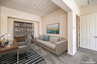 Office space with carpet
