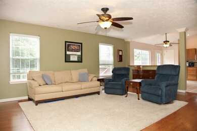 Beautiful open living room with space for everyone