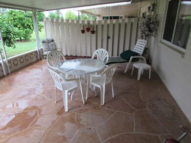 Large covered patio