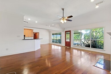 Living open to eat-in dining and kitchen