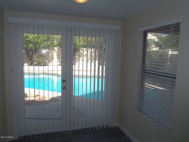 Eat-in Kitchen area looking at Pool