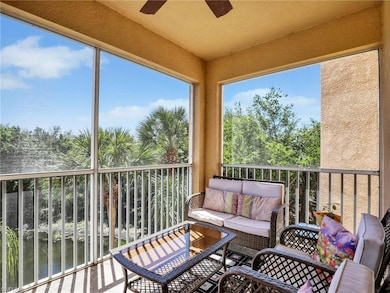 Screened Lanai with Lake and Preserve Views
