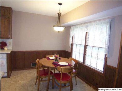 Eating area in kitchen