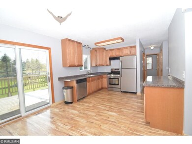 Renovated kitchen with new counters and cabinets, 