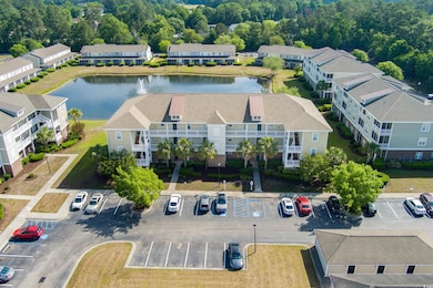 Drone / aerial view of a nearby body of water